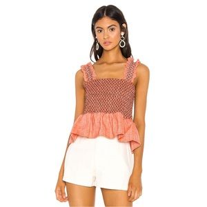 Line & Dot Zoe Smocked Top